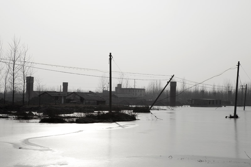 山东微山欢城菜园煤矿塌陷坑